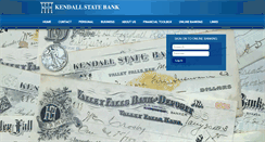 Desktop Screenshot of kendallstatebank.com